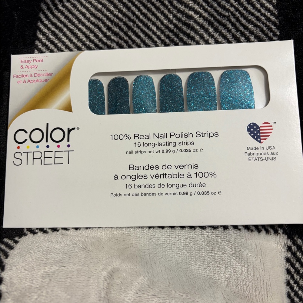 Color Street Teal Nail Polish Strips ALASKAN SKY